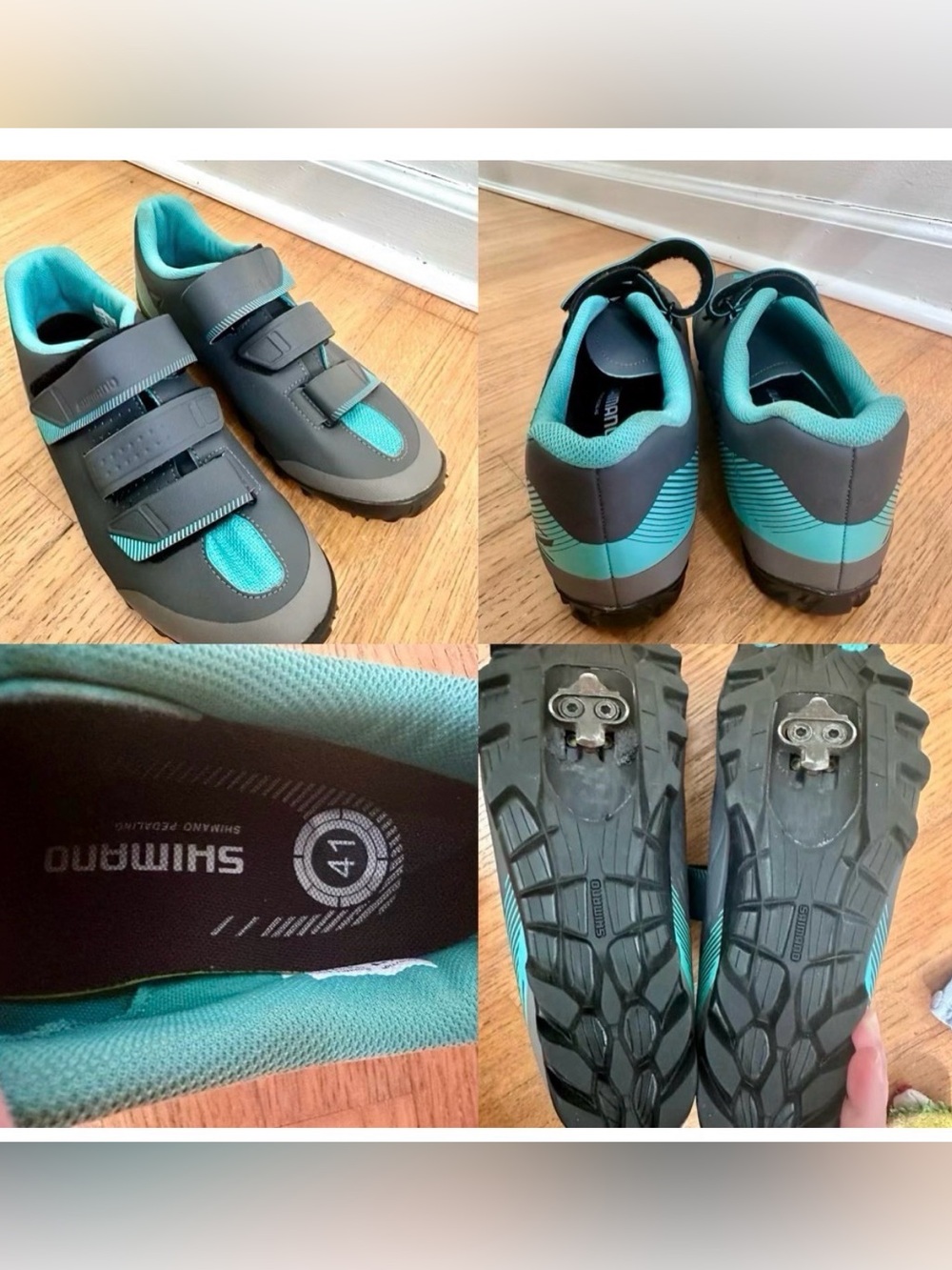 Shimano ME2 Women’s Mountain Bike Shoes SH-ME200 SZ 41 US 8.5 Grey SPD Cleats